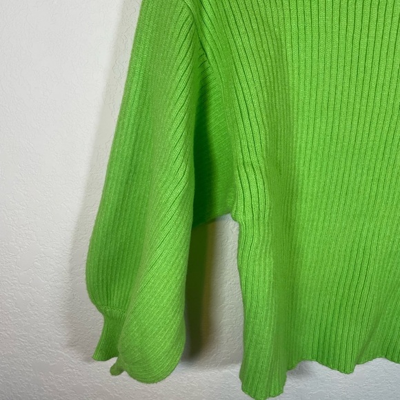 Line & Dot Women’s Neon Green Alder Sweater - Picture 3 of 6